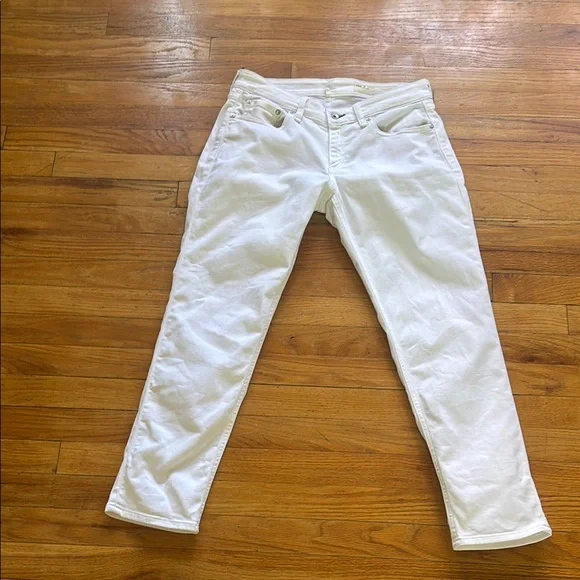 rag bone Jeans Rag And Bone Low Rise Slim Boyfriend White